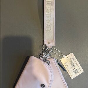 lululemon dual pouch- Lavendar- Wristlet Bag- New with tags